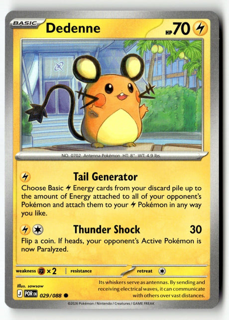 Dedenne - 029/088 - [POR - ME03: Perfect Order]