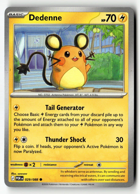 Dedenne - 029/088 - [POR - ME03: Perfect Order]