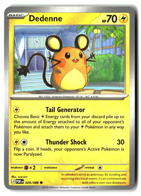 Dedenne - 029/088 - [POR - ME03: Perfect Order]