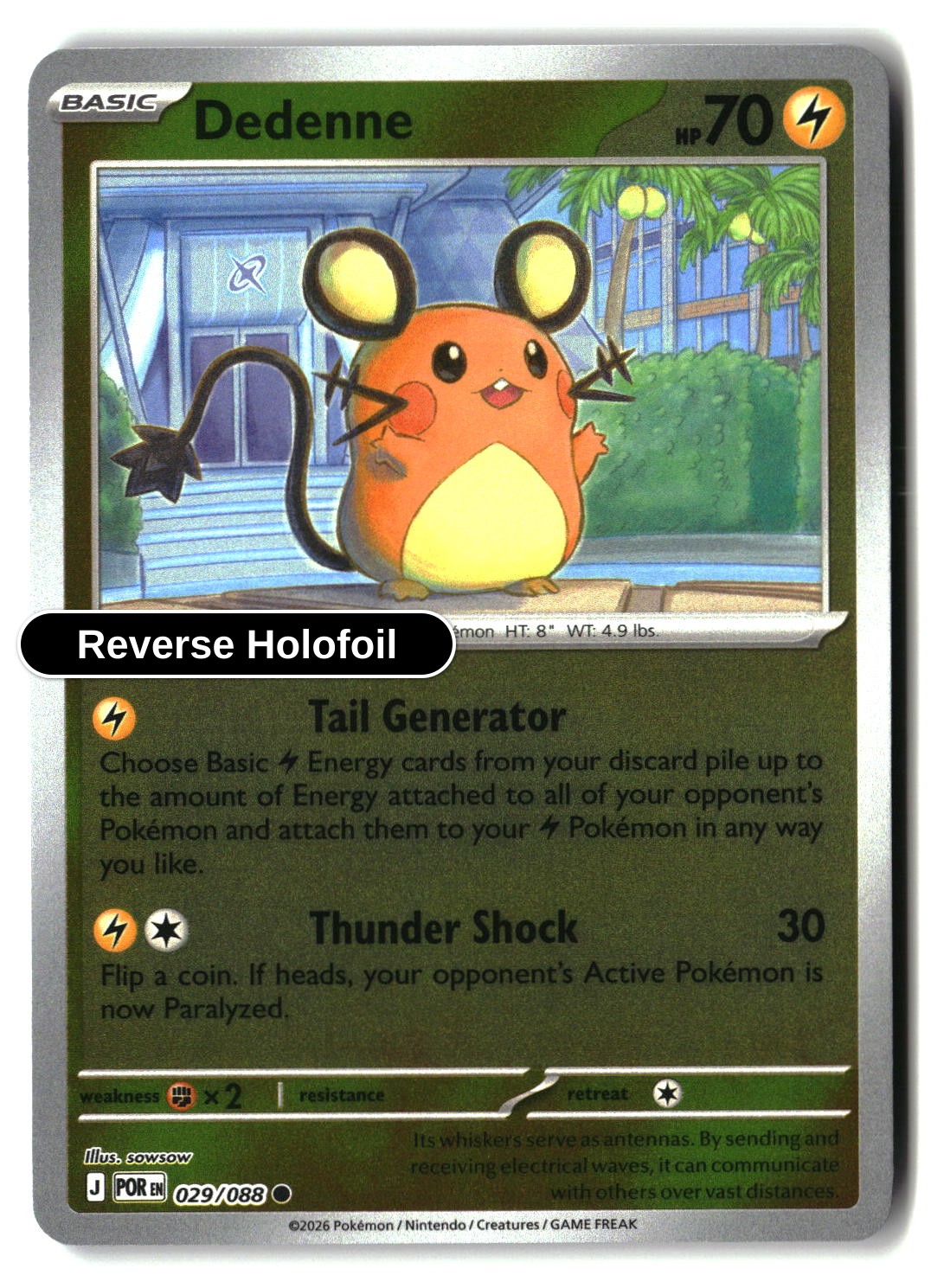 Dedenne - 029/088 - [POR - ME03: Perfect Order] - Reverse Holofoil
