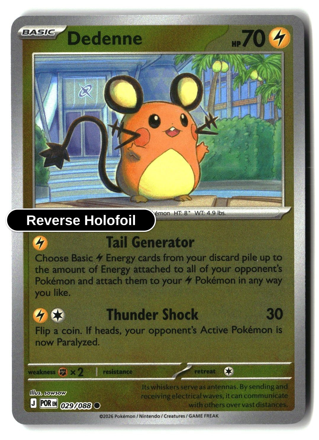 Dedenne - 029/088 - [POR - ME03: Perfect Order] - Reverse Holofoil