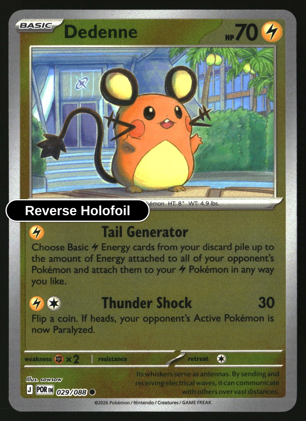 Dedenne - 029/088 - [POR - ME03: Perfect Order] - Reverse Holofoil