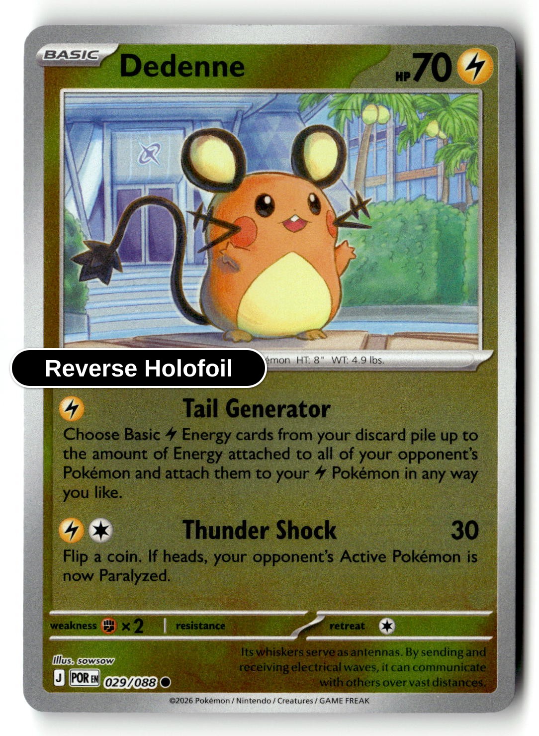 Dedenne - 029/088 - [POR - ME03: Perfect Order] - Reverse Holofoil