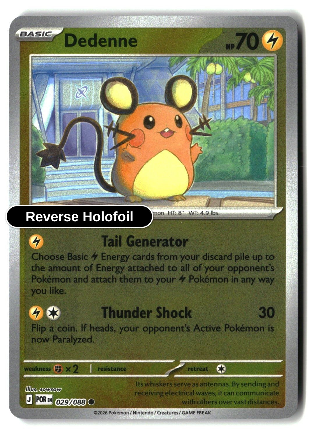Dedenne - 029/088 - [POR - ME03: Perfect Order] - Reverse Holofoil