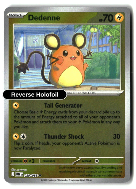 Dedenne - 029/088 - [POR - ME03: Perfect Order] - Reverse Holofoil