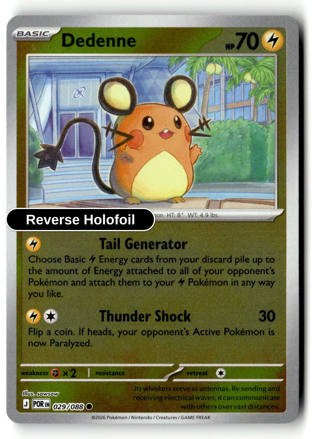 Dedenne - 029/088 - [POR - ME03: Perfect Order] - Reverse Holofoil