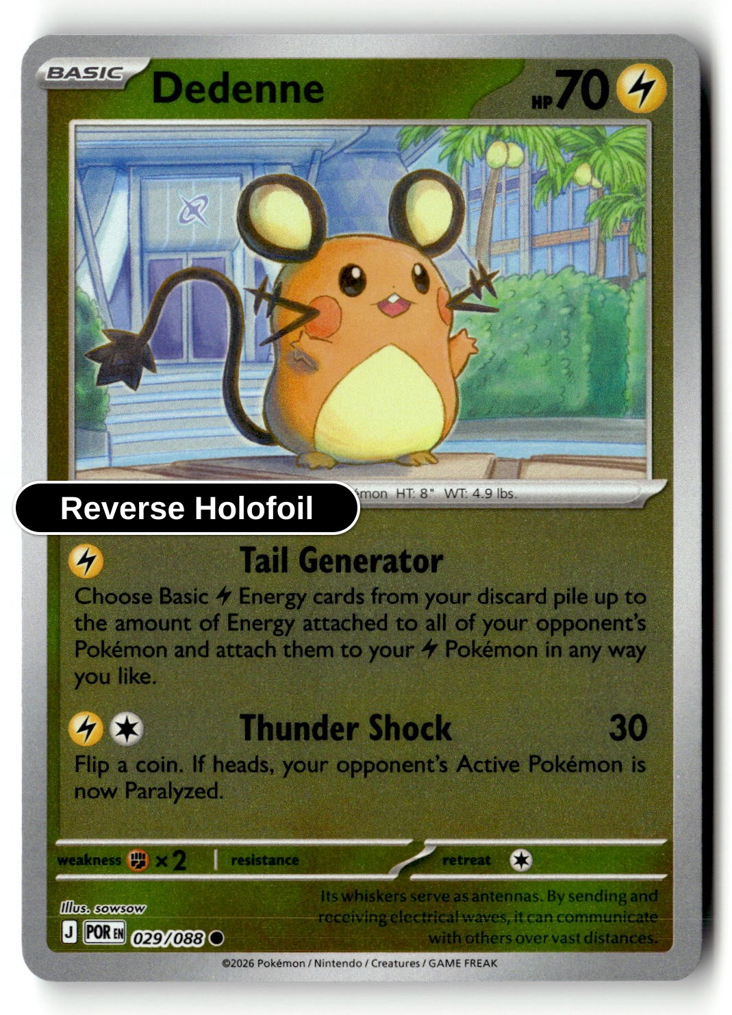 Dedenne - 029/088 - [POR - ME03: Perfect Order] - Reverse Holofoil