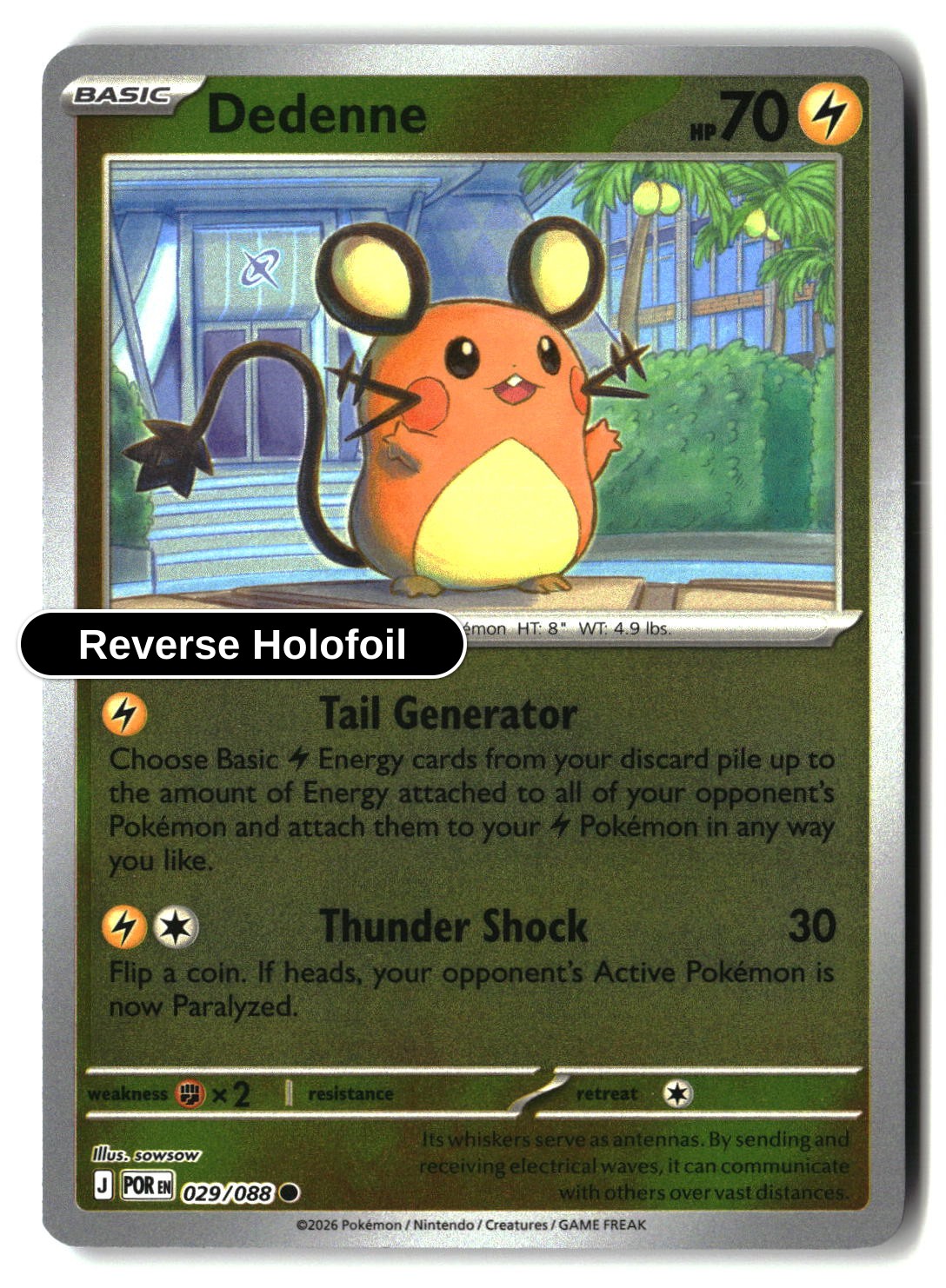Dedenne - 029/088 - [POR - ME03: Perfect Order] - Reverse Holofoil