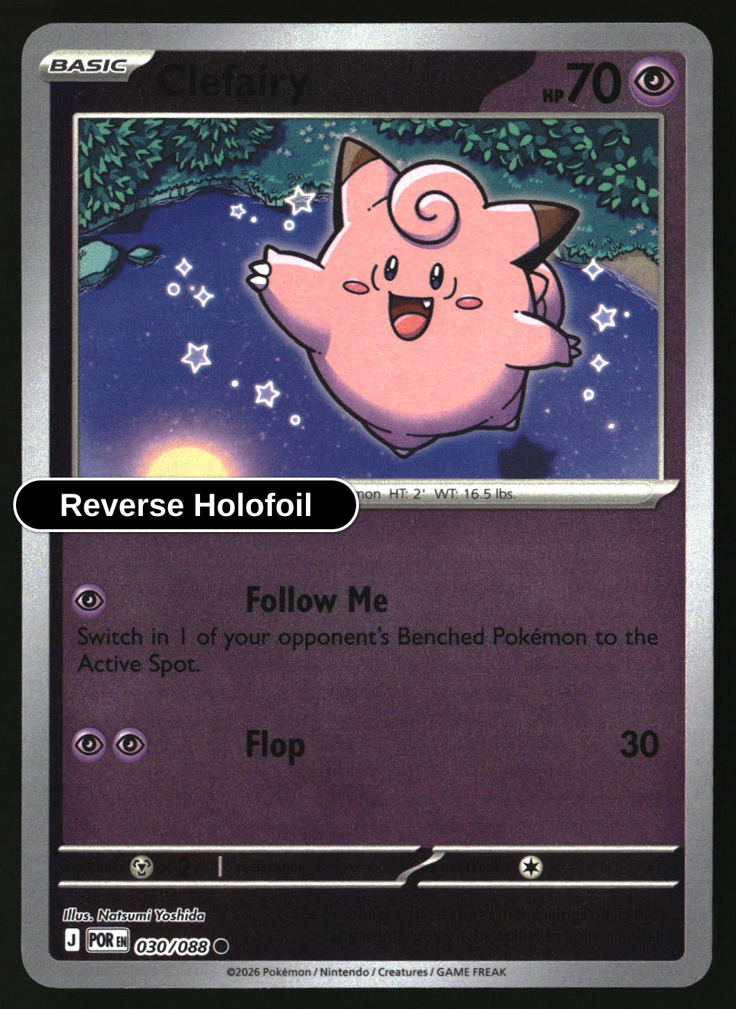 Clefairy - 030/088 - [POR - ME03: Perfect Order] - Reverse Holofoil
