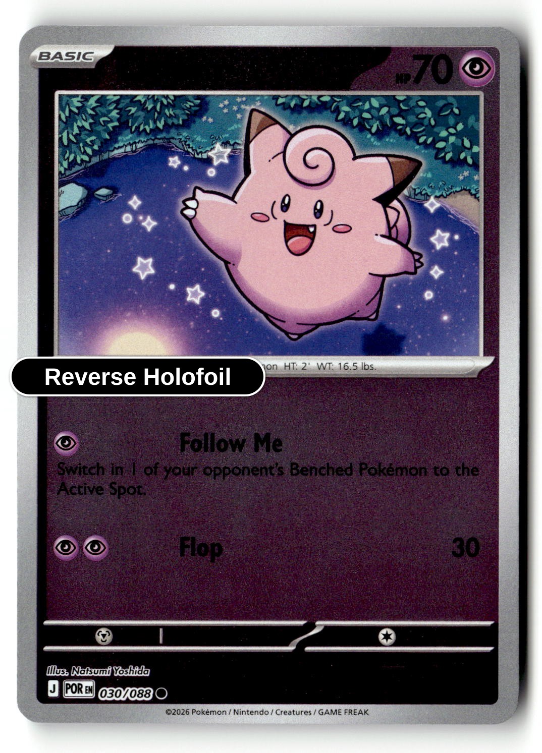Clefairy - 030/088 - [POR - ME03: Perfect Order] - Reverse Holofoil
