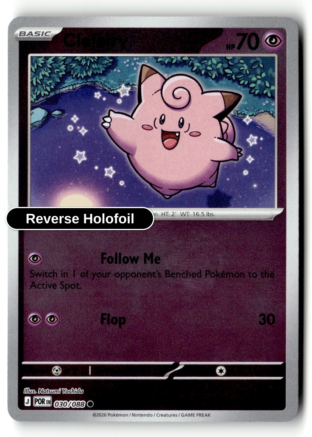 Clefairy - 030/088 - [POR - ME03: Perfect Order] - Reverse Holofoil