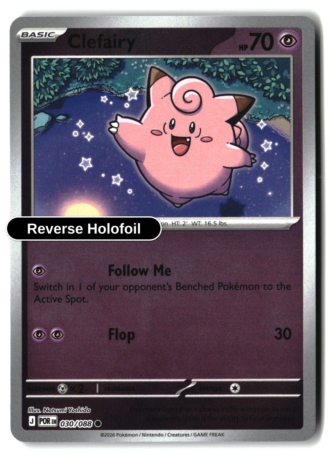 Clefairy - 030/088 - [POR - ME03: Perfect Order] - Reverse Holofoil