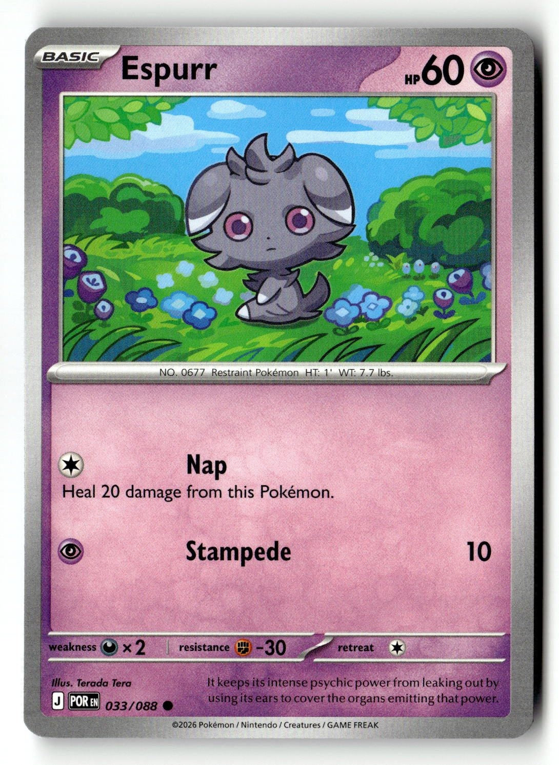 Espurr - 033/088 - [POR - ME03: Perfect Order]