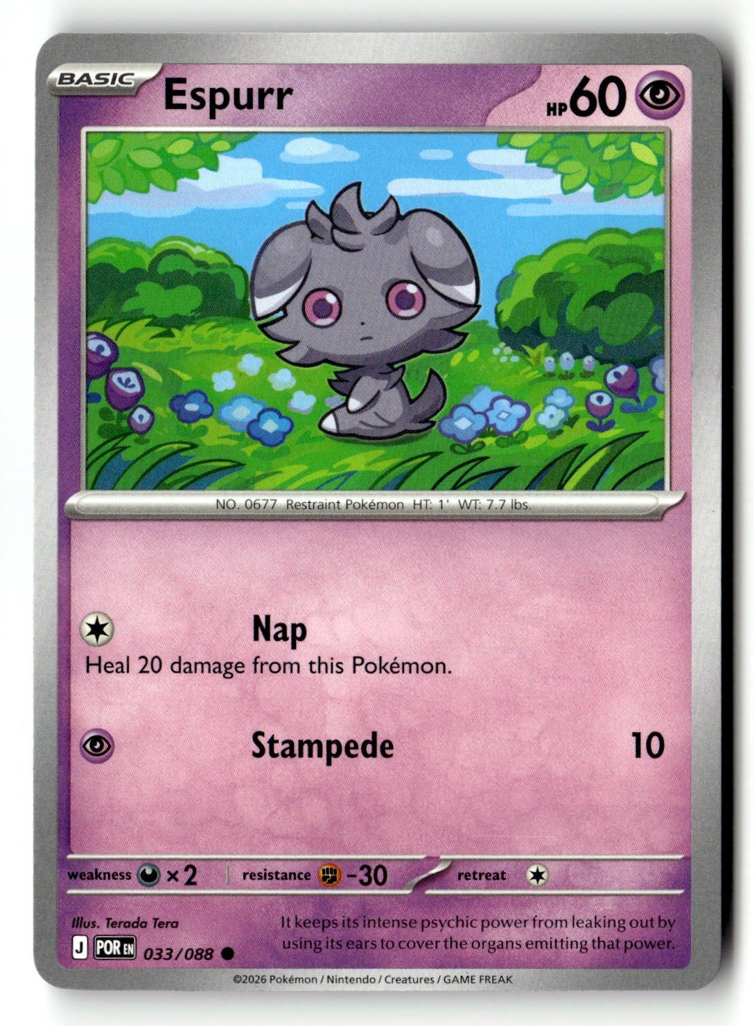 Espurr - 033/088 - [POR - ME03: Perfect Order]