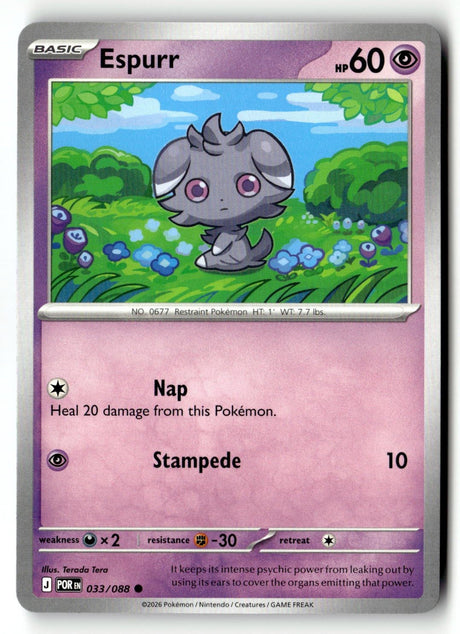 Espurr - 033/088 - [POR - ME03: Perfect Order]