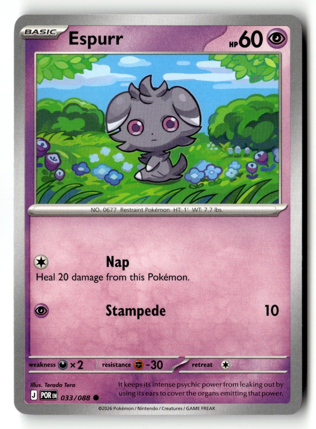 Espurr - 033/088 - [POR - ME03: Perfect Order]