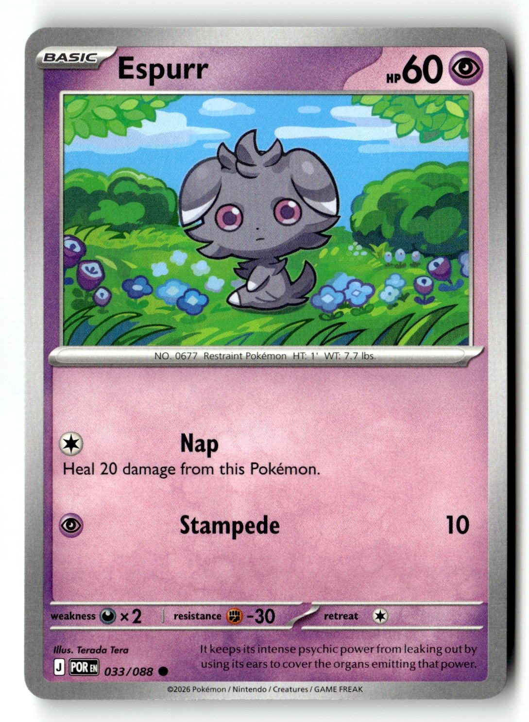 Espurr - 033/088 - [POR - ME03: Perfect Order]