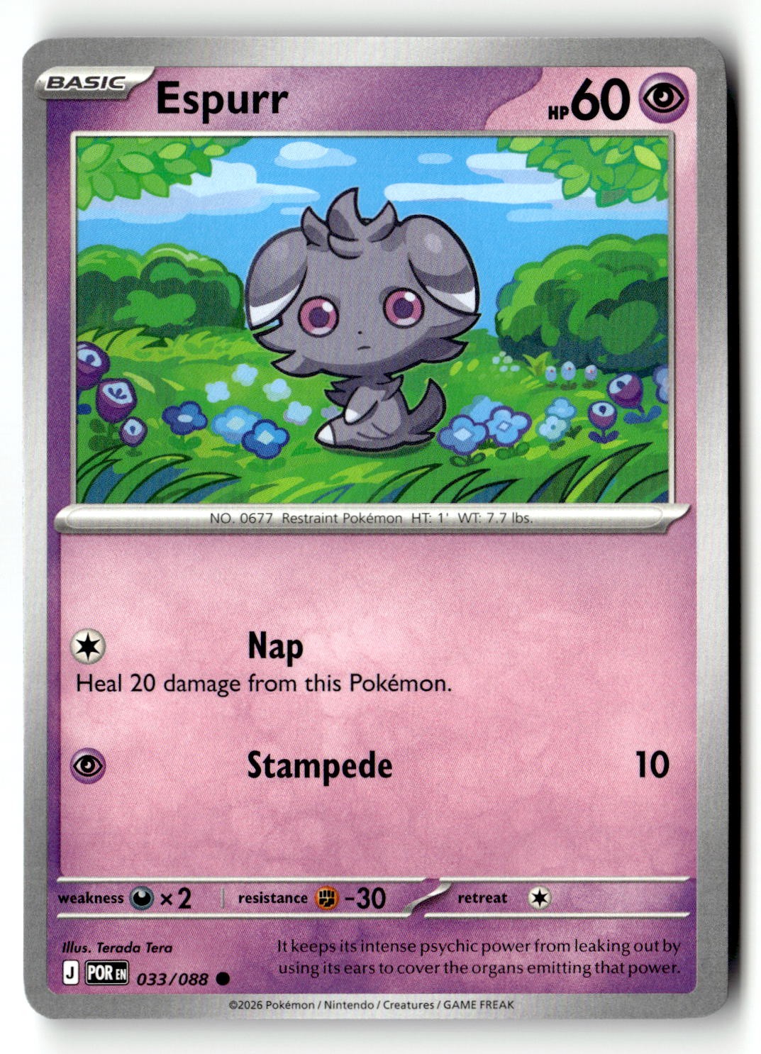 Espurr - 033/088 - [POR - ME03: Perfect Order]