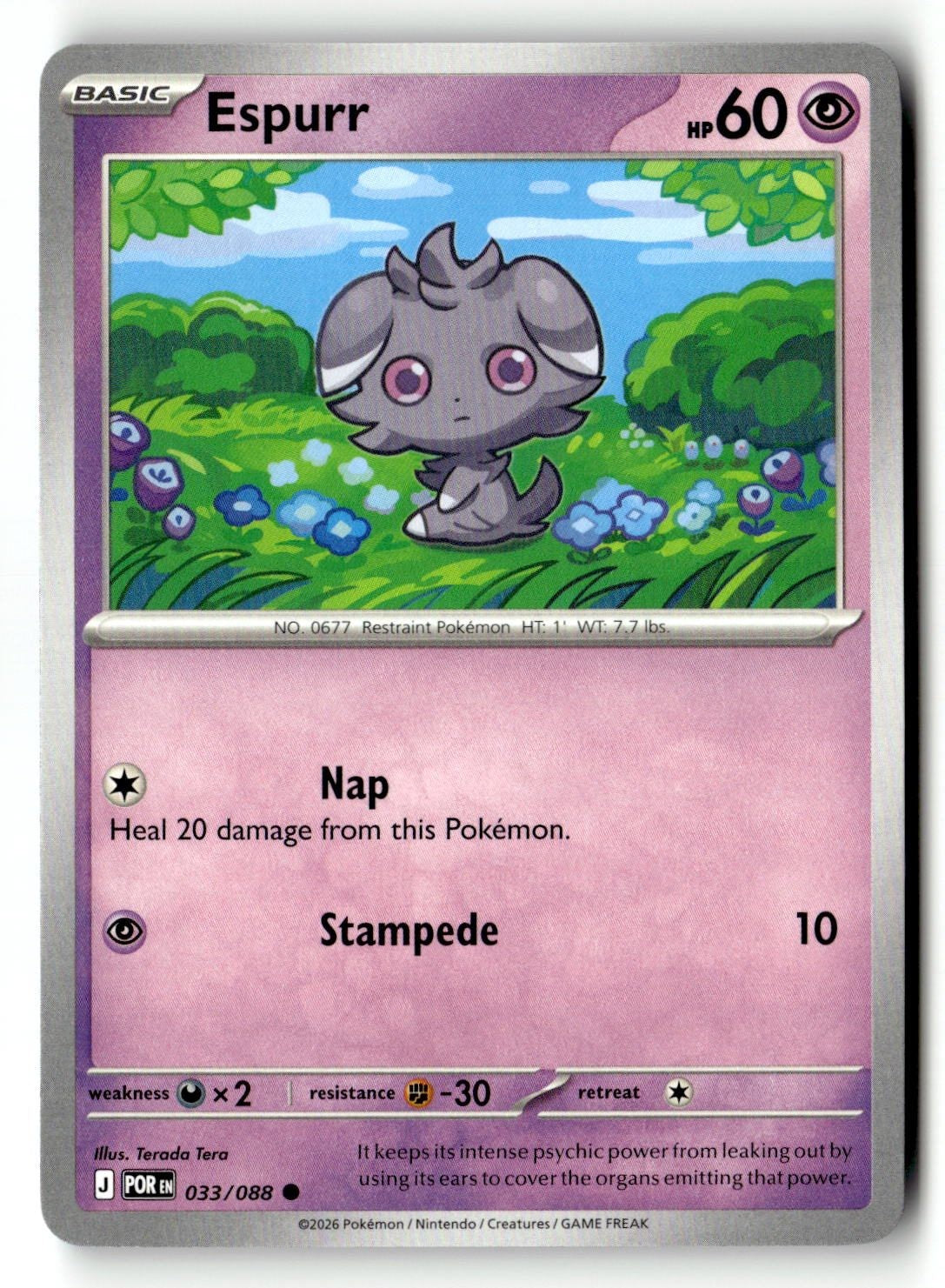Espurr - 033/088 - [POR - ME03: Perfect Order]