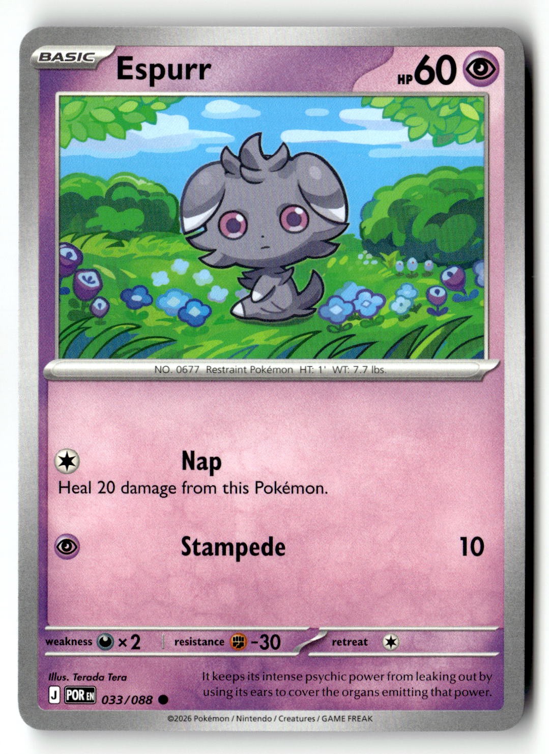 Espurr - 033/088 - [POR - ME03: Perfect Order]