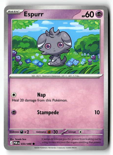 Espurr - 033/088 - [POR - ME03: Perfect Order]