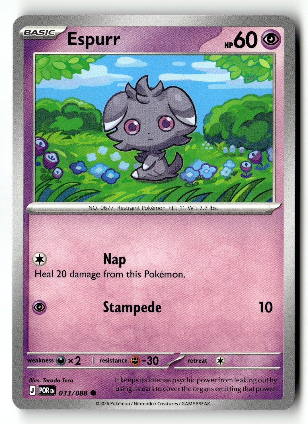 Espurr - 033/088 - [POR - ME03: Perfect Order]