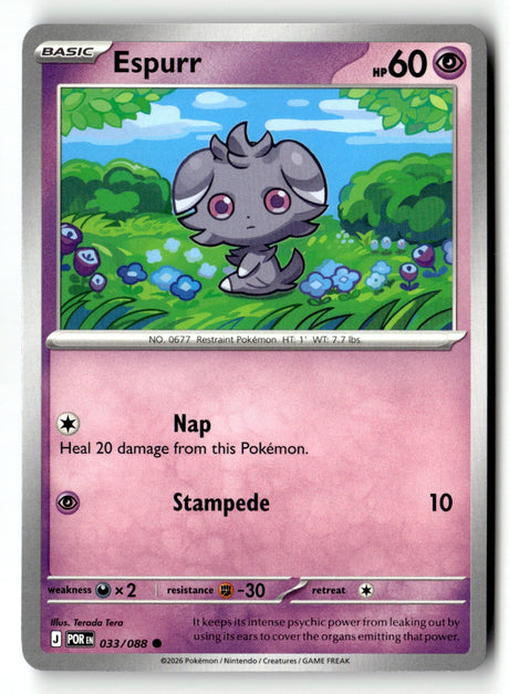 Espurr - 033/088 - [POR - ME03: Perfect Order]