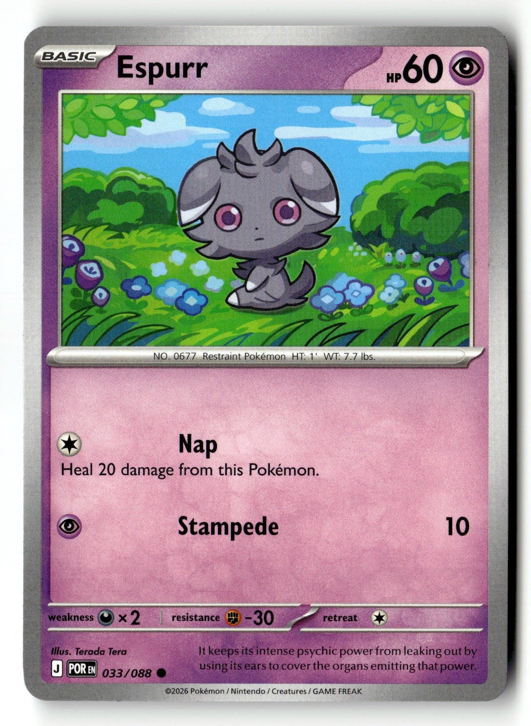 Espurr - 033/088 - [POR - ME03: Perfect Order]