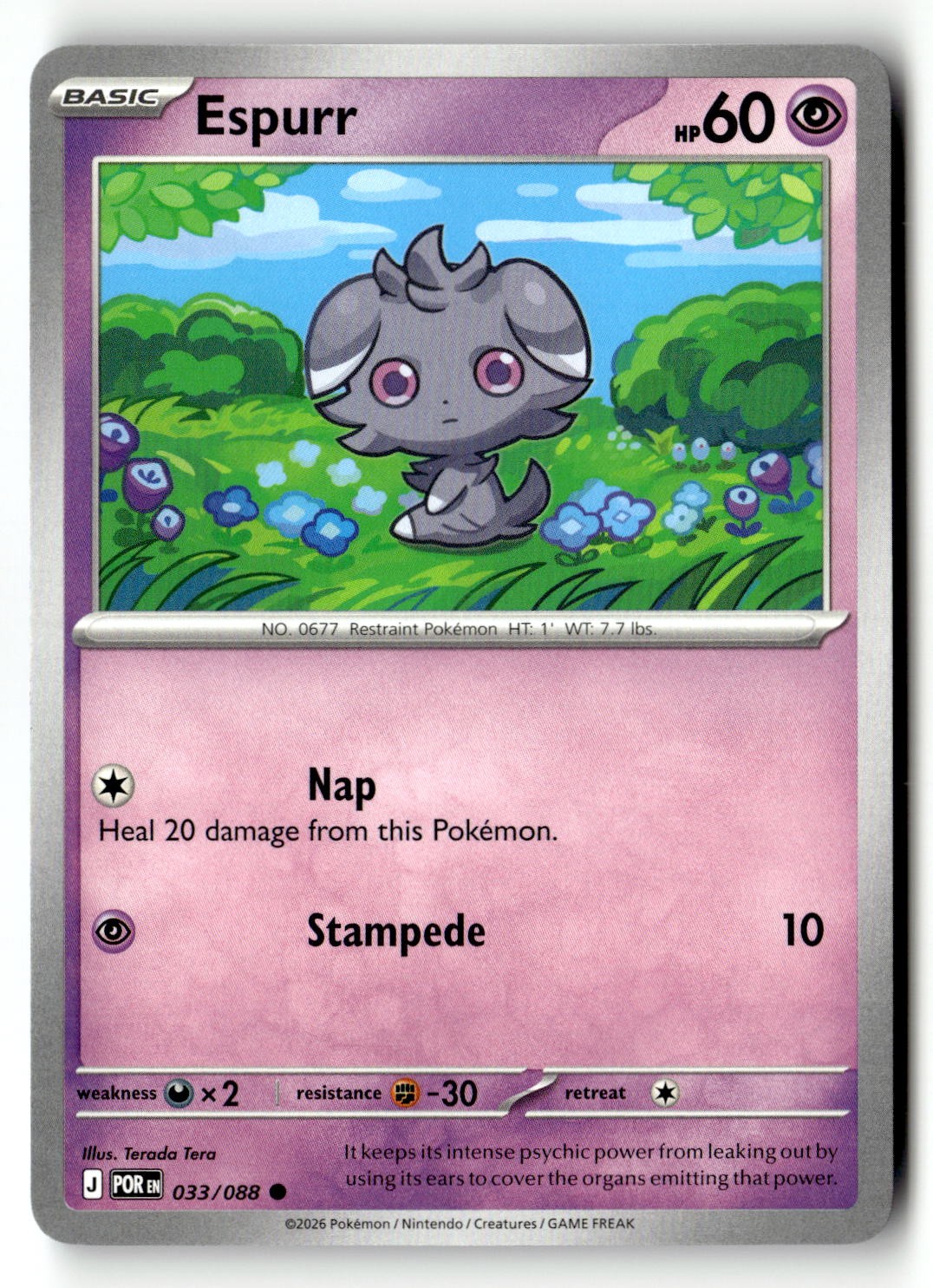 Espurr - 033/088 - [POR - ME03: Perfect Order]