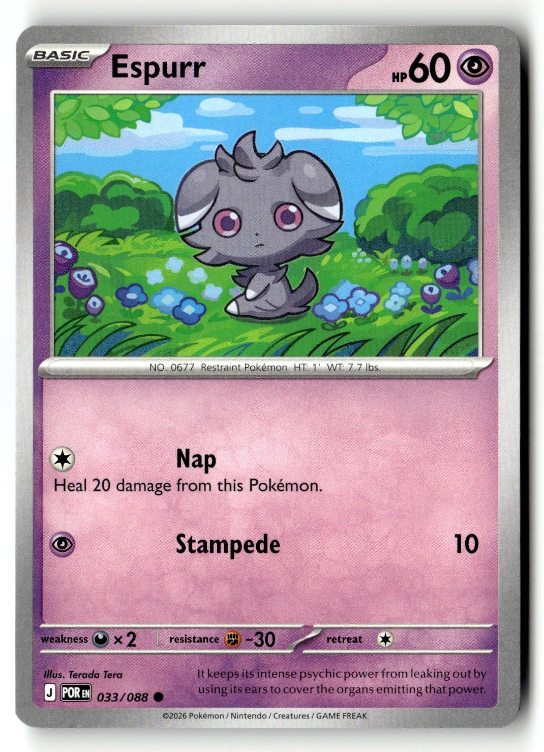 Espurr - 033/088 - [POR - ME03: Perfect Order]