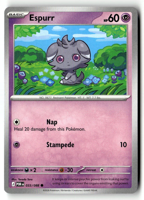 Espurr - 033/088 - [POR - ME03: Perfect Order]