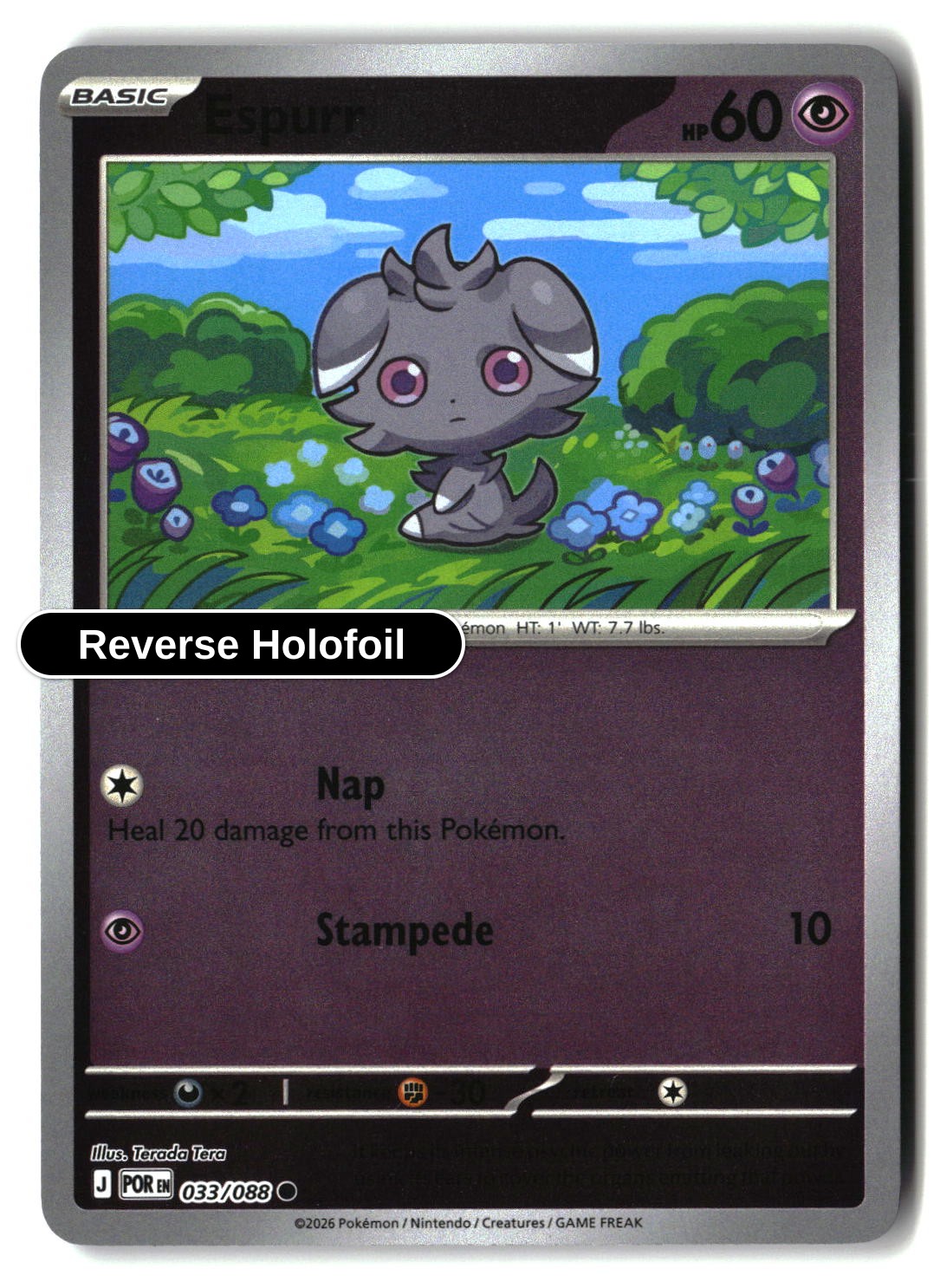 Espurr - 033/088 - [POR - ME03: Perfect Order] - Reverse Holofoil