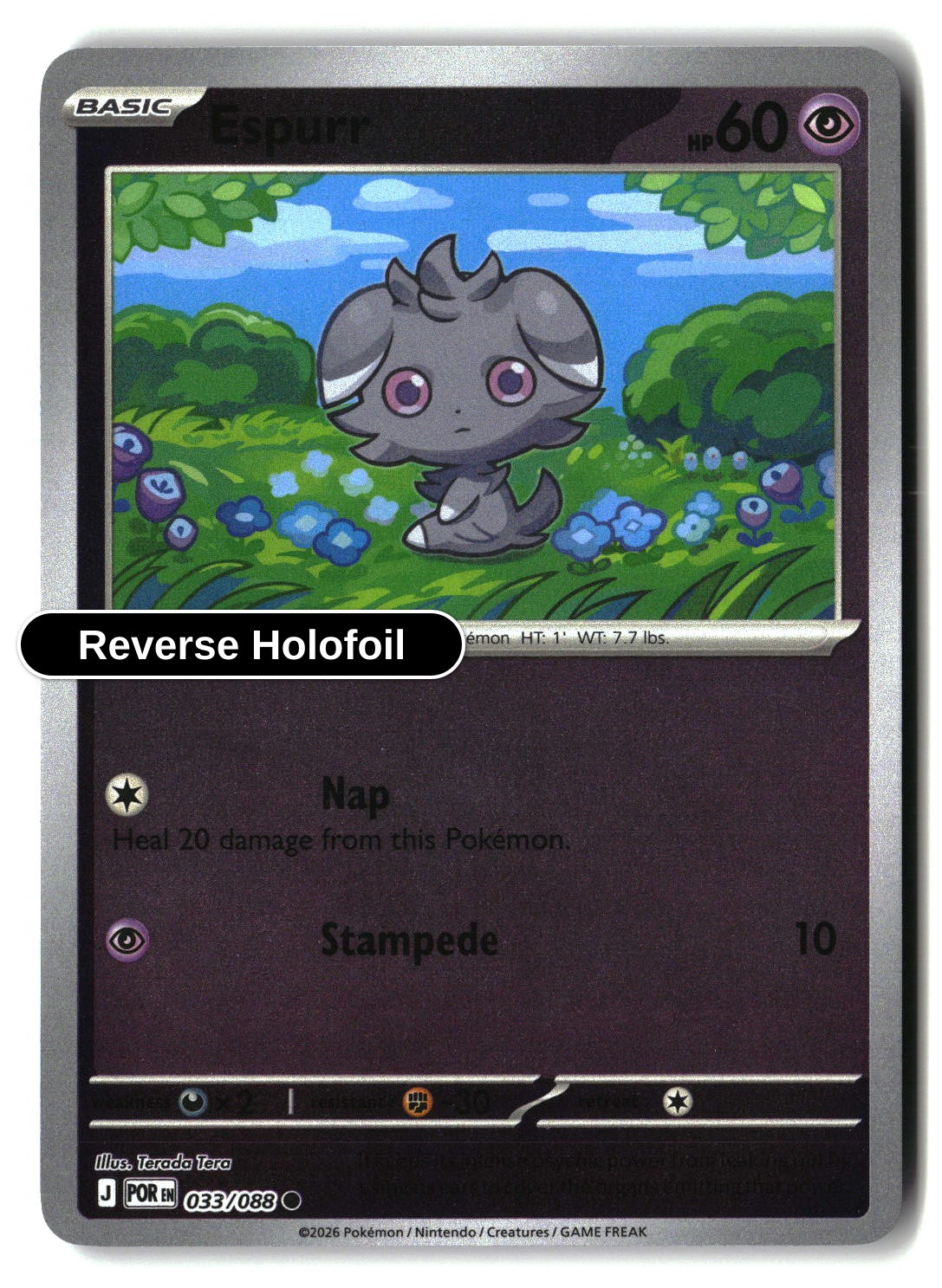 Espurr - 033/088 - [POR - ME03: Perfect Order] - Reverse Holofoil