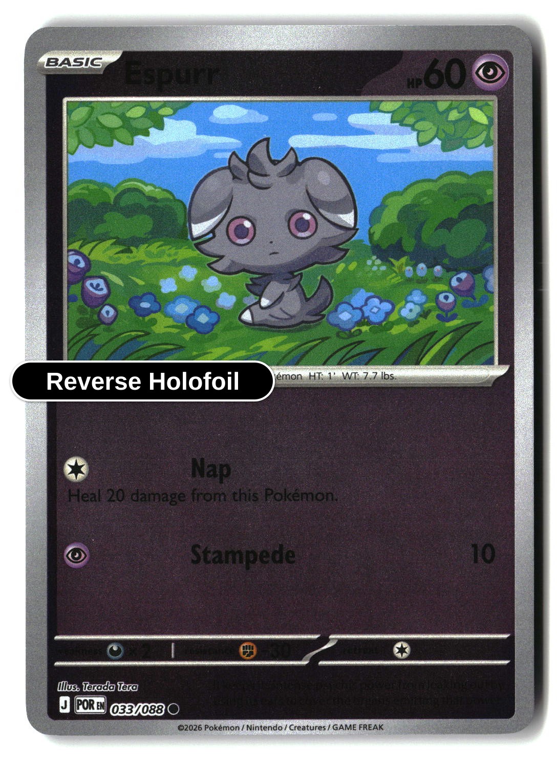Espurr - 033/088 - [POR - ME03: Perfect Order] - Reverse Holofoil