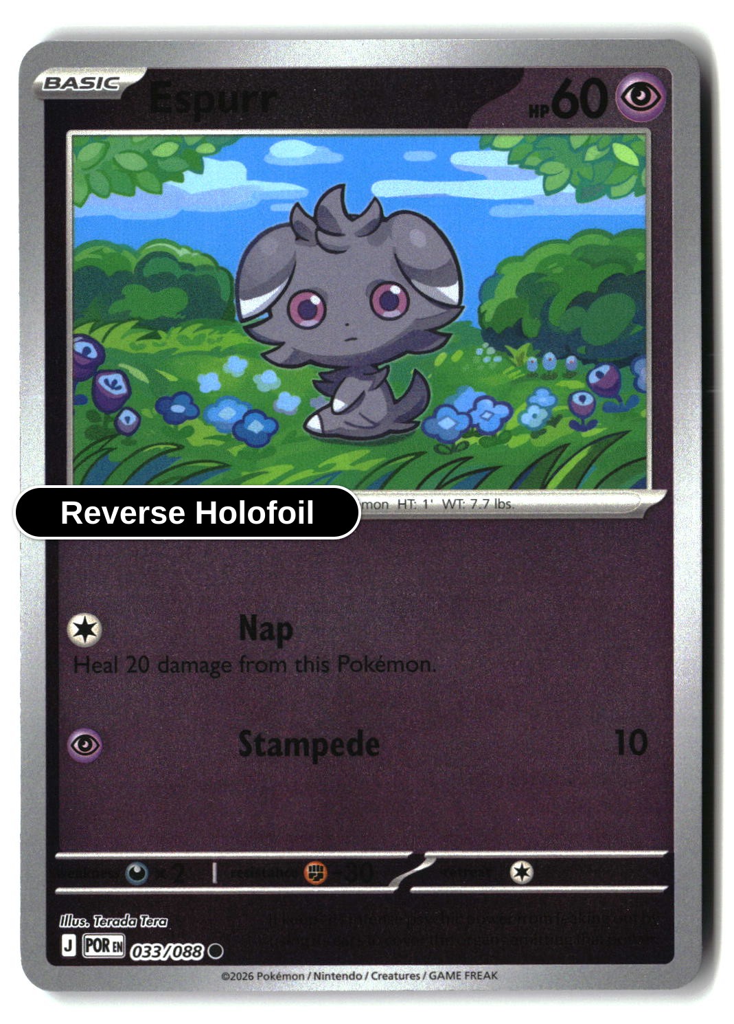 Espurr - 033/088 - [POR - ME03: Perfect Order] - Reverse Holofoil