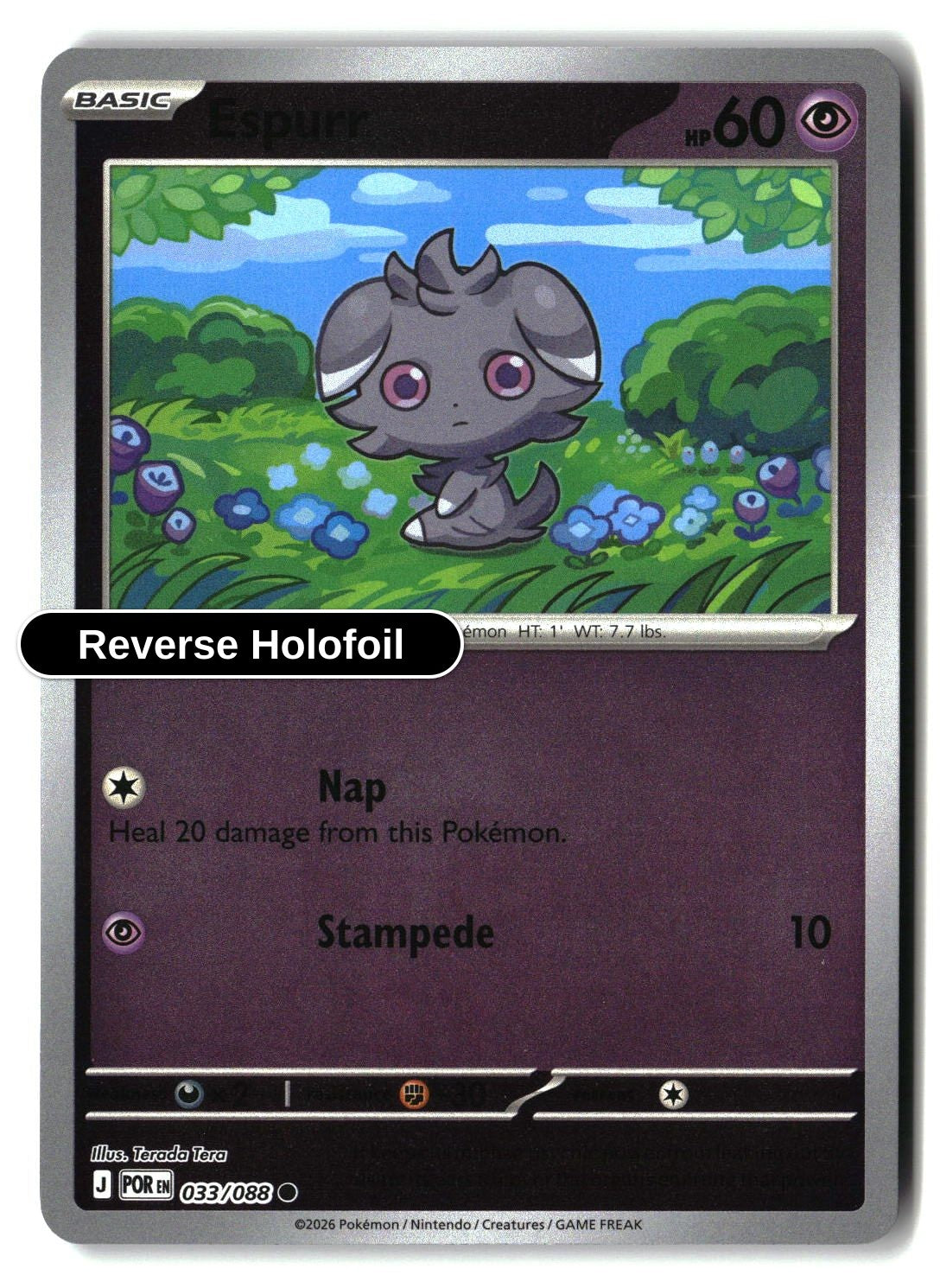 Espurr - 033/088 - [POR - ME03: Perfect Order] - Reverse Holofoil