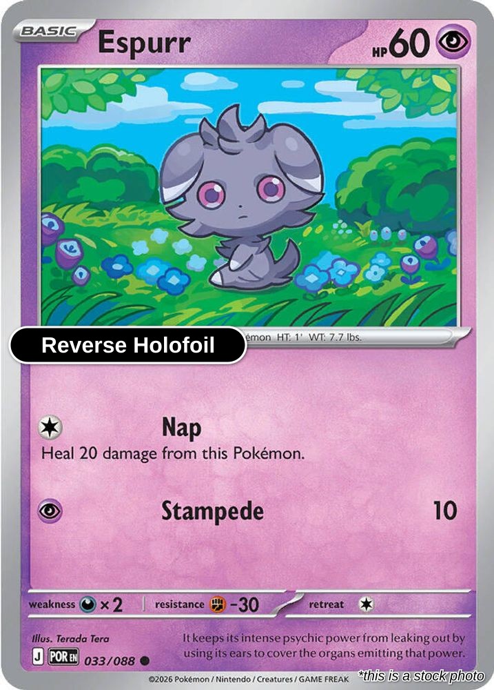 Espurr - 033/088 - [POR - ME03: Perfect Order] - Reverse Holofoil