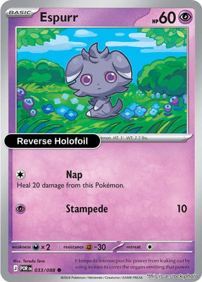 Espurr - 033/088 - [POR - ME03: Perfect Order] - Reverse Holofoil