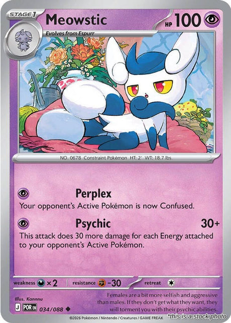 Meowstic - 034/088 - [POR - ME03: Perfect Order]