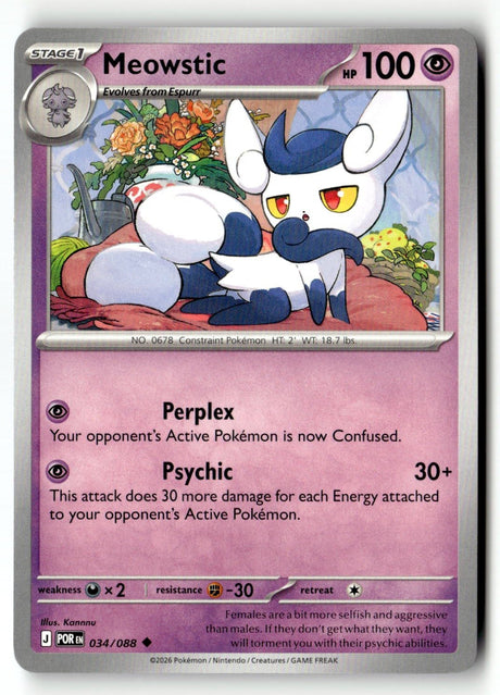 Meowstic - 034/088 - [POR - ME03: Perfect Order]