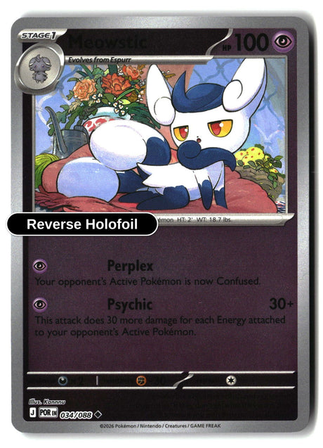 Meowstic - 034/088 - [POR - ME03: Perfect Order] - Reverse Holofoil