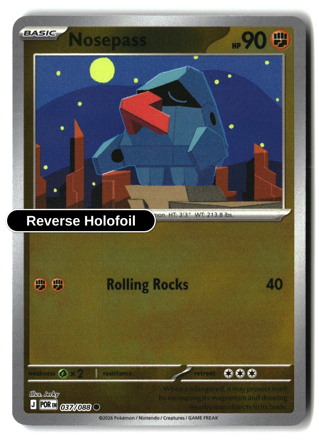 Nosepass - 037/088 - [POR - ME03: Perfect Order] - Reverse Holofoil