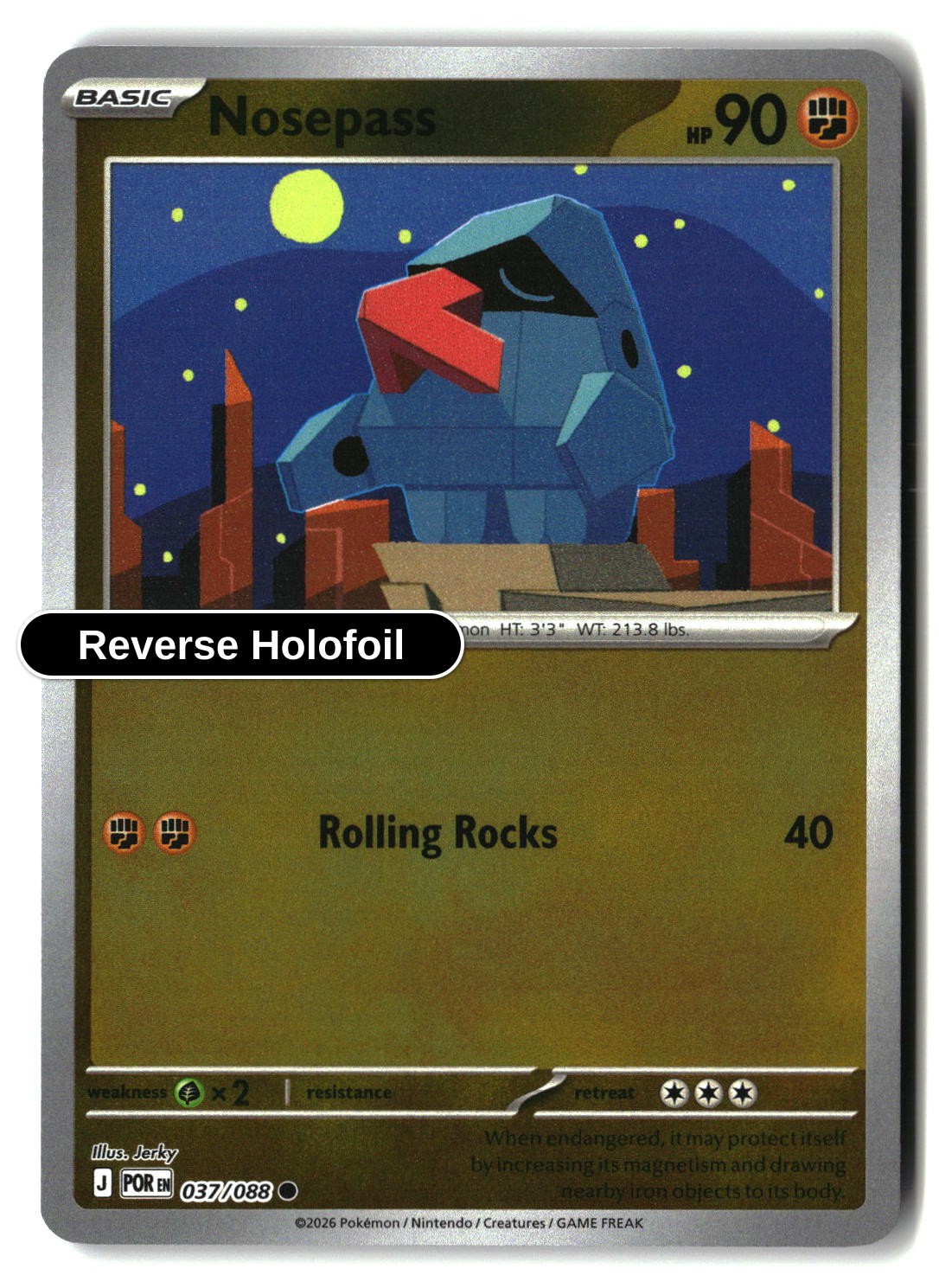 Nosepass - 037/088 - [POR - ME03: Perfect Order] - Reverse Holofoil