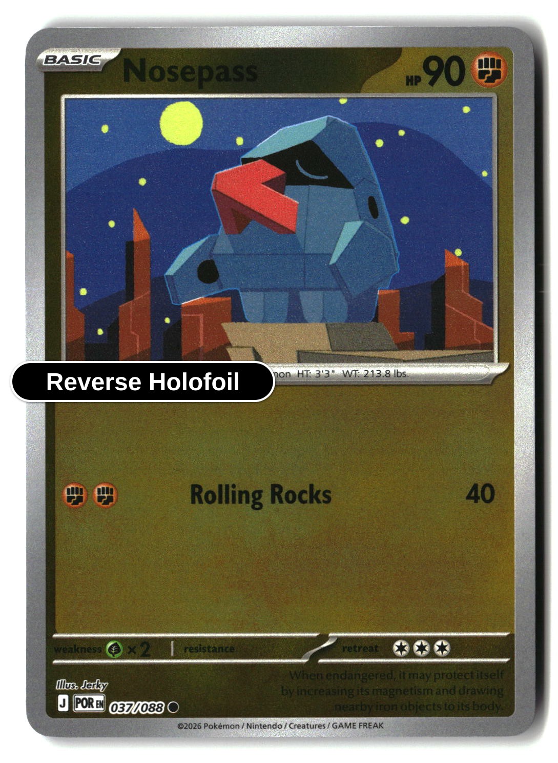 Nosepass - 037/088 - [POR - ME03: Perfect Order] - Reverse Holofoil