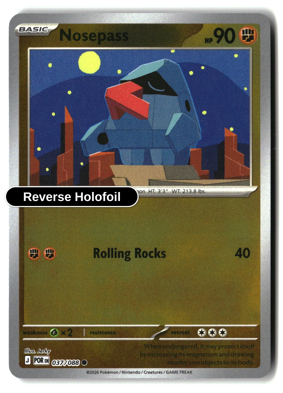 Nosepass - 037/088 - [POR - ME03: Perfect Order] - Reverse Holofoil