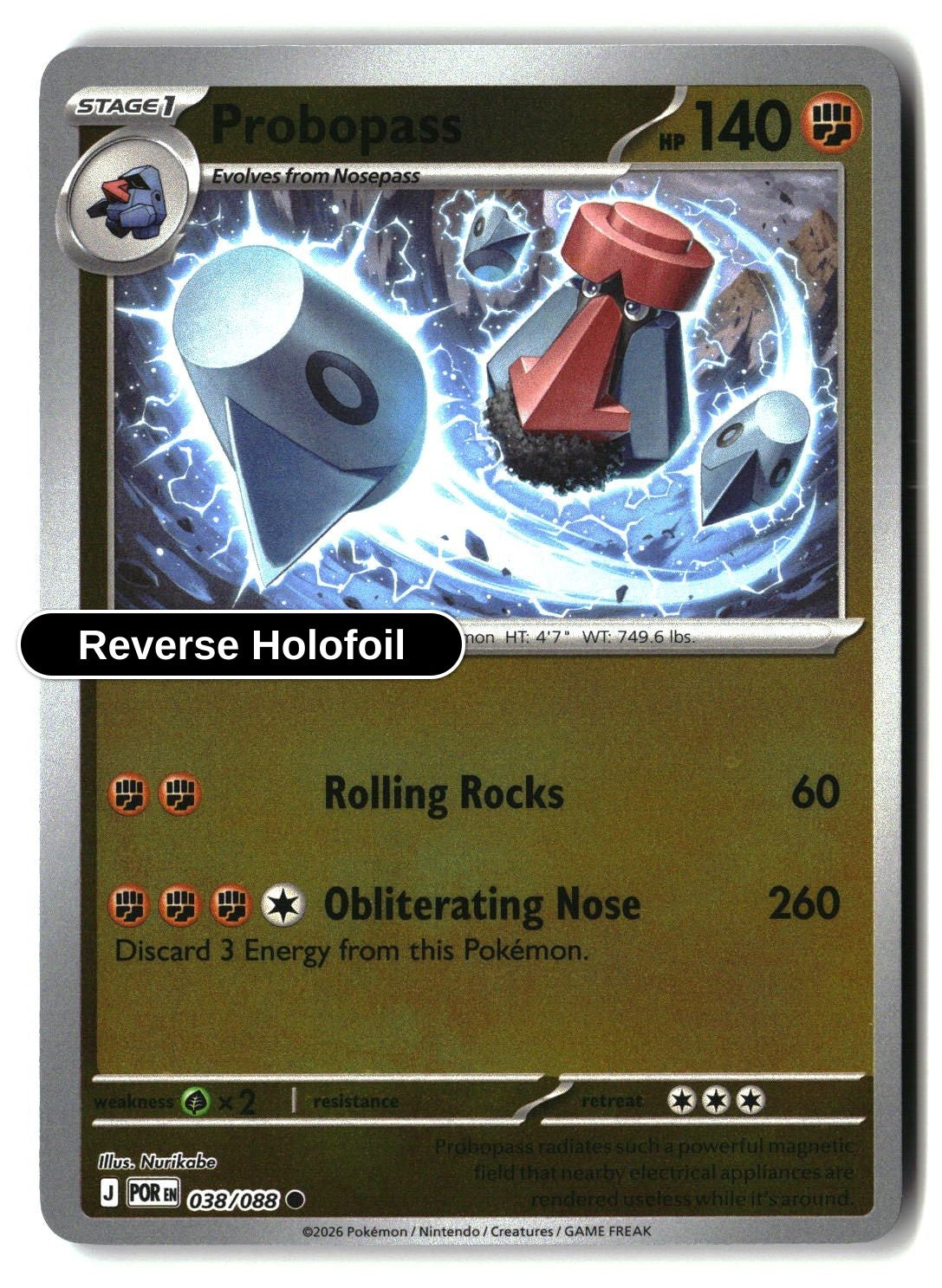Probopass - 038/088 - [POR - ME03: Perfect Order] - Reverse Holofoil