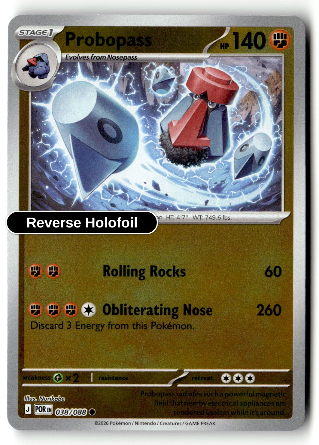 Probopass - 038/088 - [POR - ME03: Perfect Order] - Reverse Holofoil