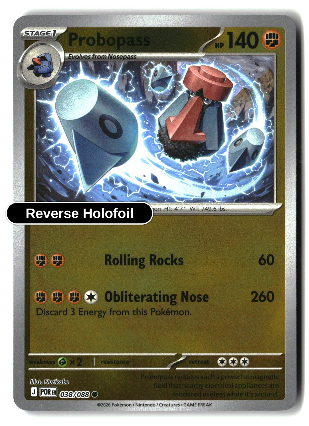 Probopass - 038/088 - [POR - ME03: Perfect Order] - Reverse Holofoil