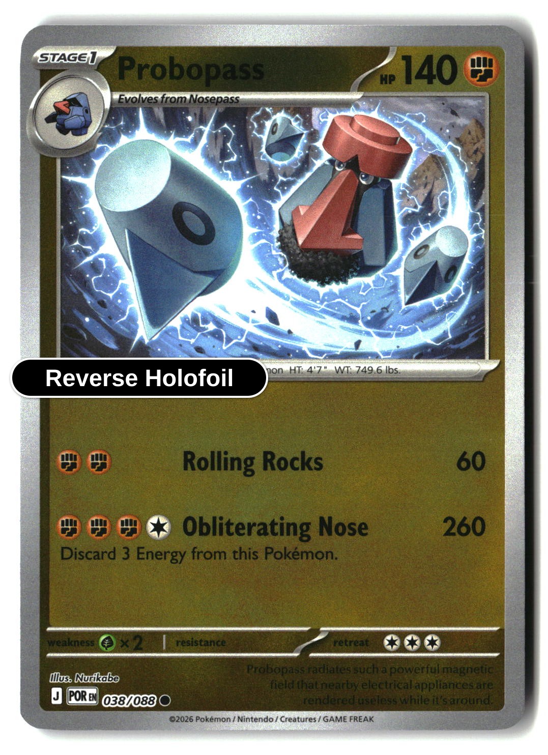 Probopass - 038/088 - [POR - ME03: Perfect Order] - Reverse Holofoil