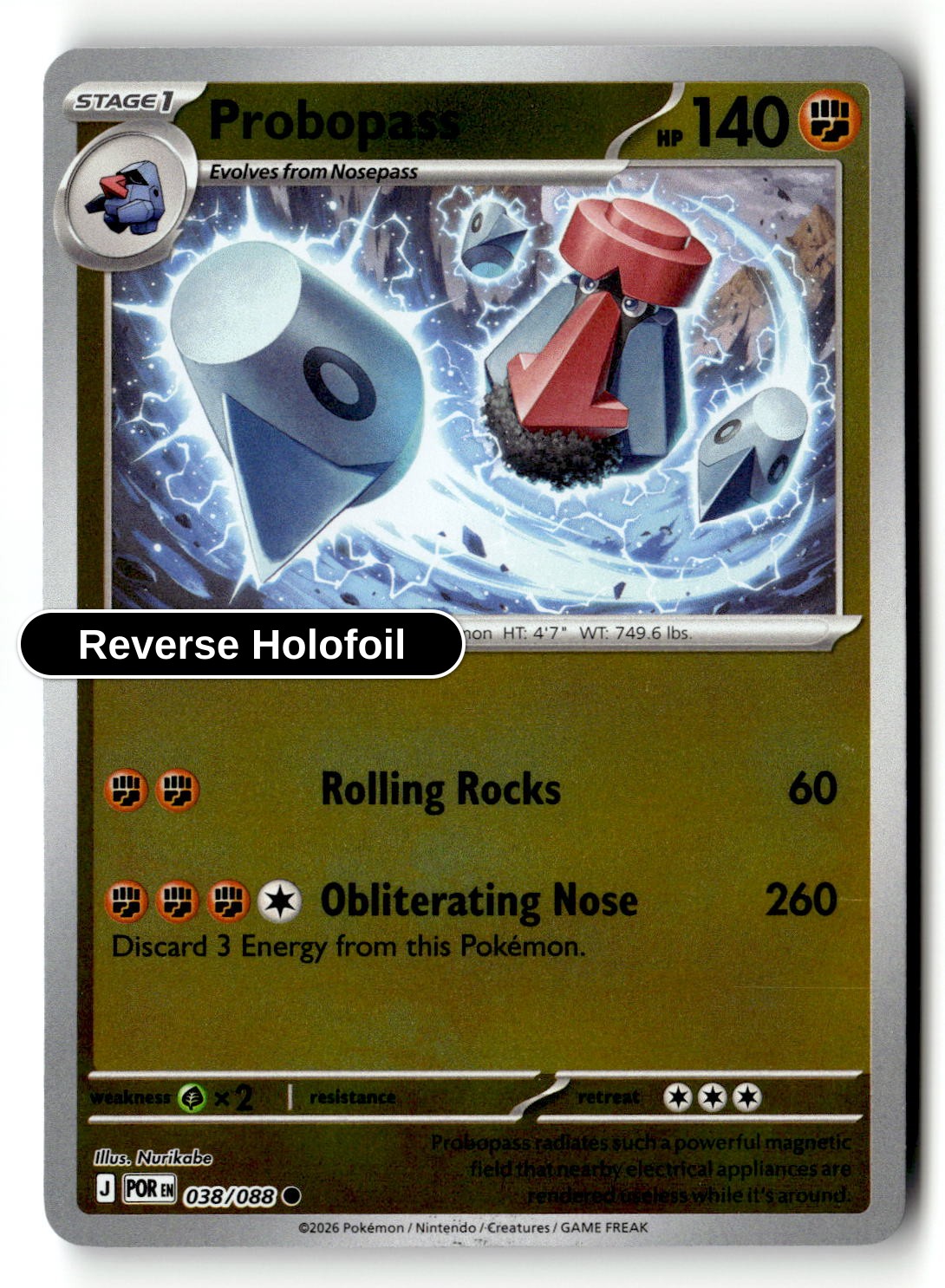 Probopass - 038/088 - [POR - ME03: Perfect Order] - Reverse Holofoil